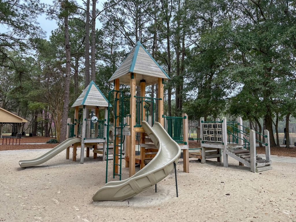 a playground at Jarvis Creek Park on Hilton Head Island