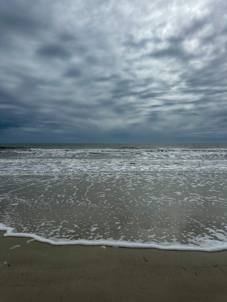 a moody morning at Coligny Beach, one of the best things to do on Hilton Head Island