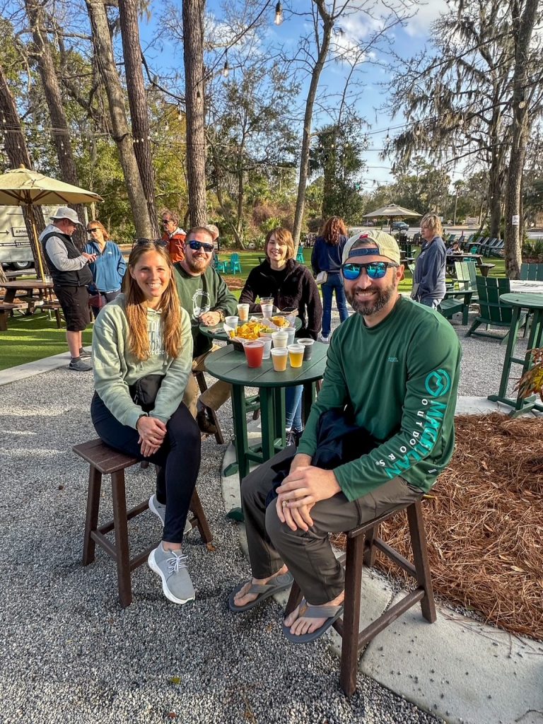 the group at Side Hustle Brewing Co. at The Bank