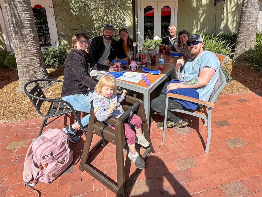 the group at The Crazy Crab Harbour Town on Hilton Head Island