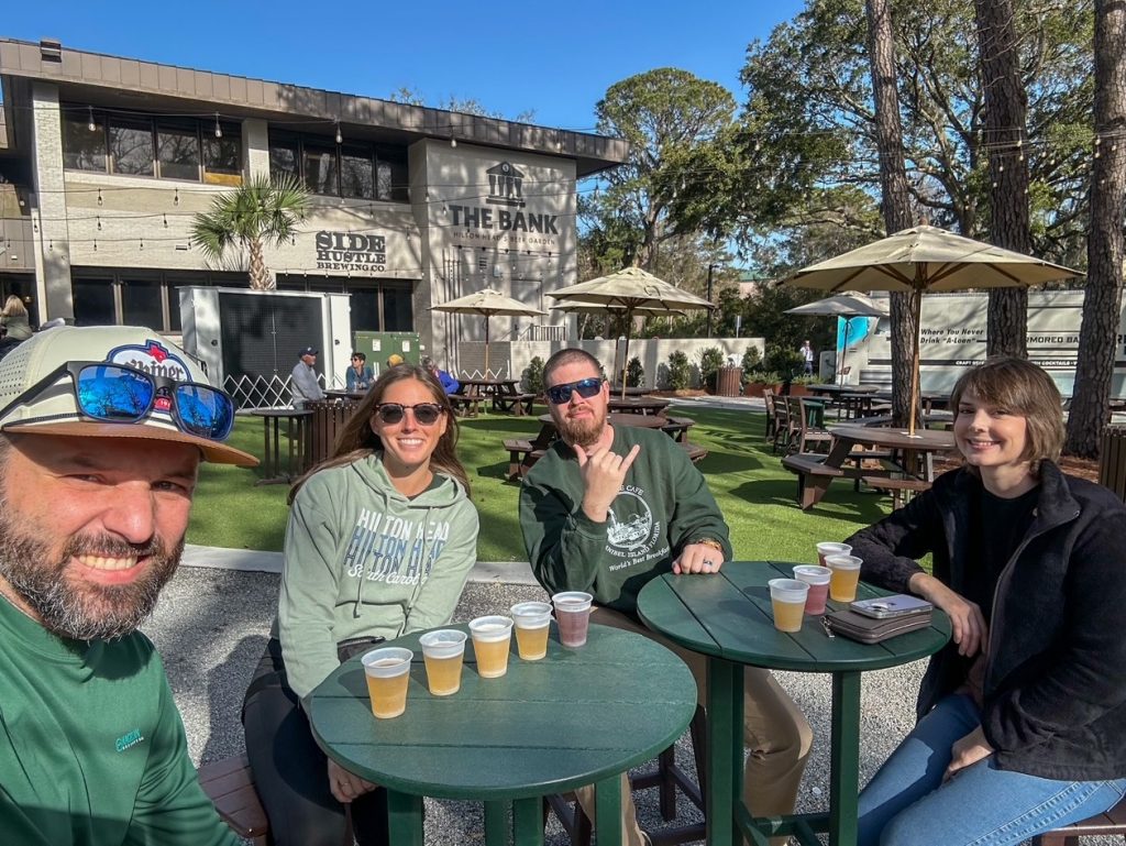 the kids at Side Hustle Brewing Co