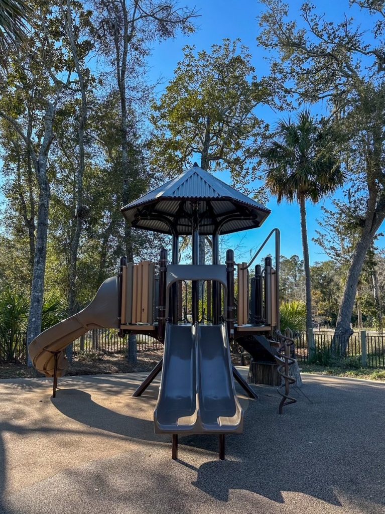 the slide at the Adventure Playground on Hilton Head Island