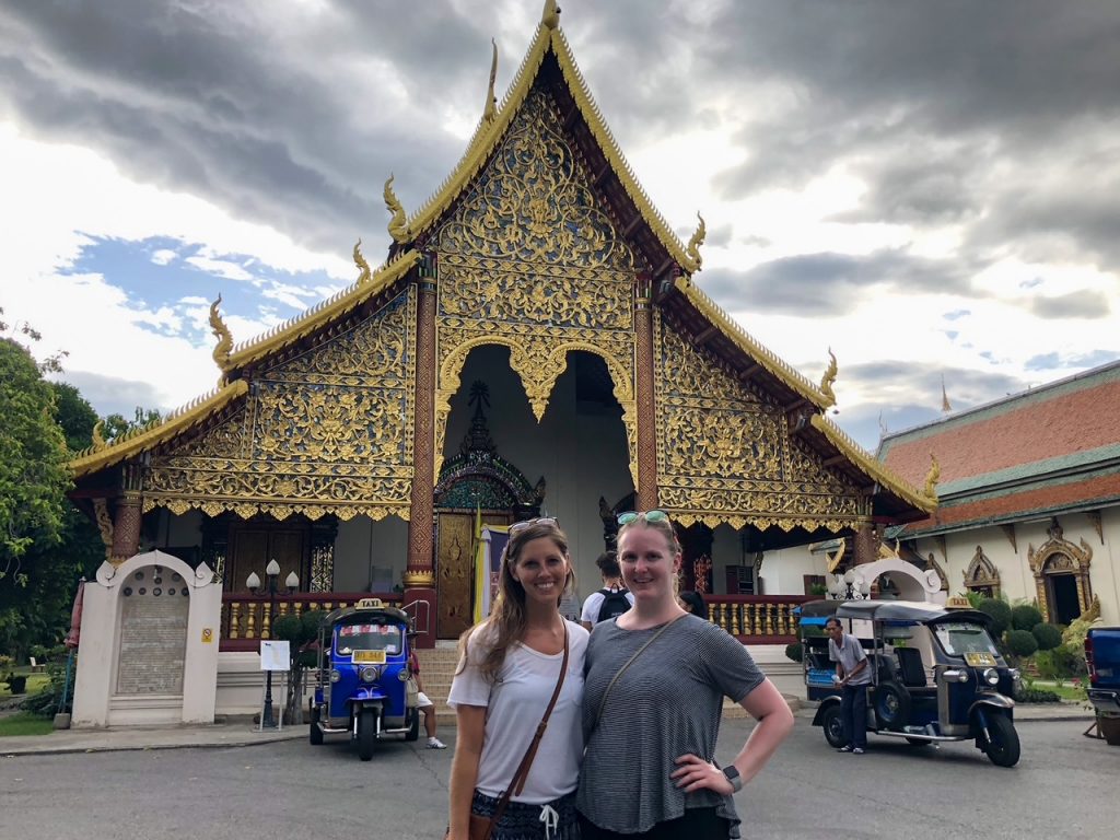 Sara and Candace in Chiang Mai Thailand