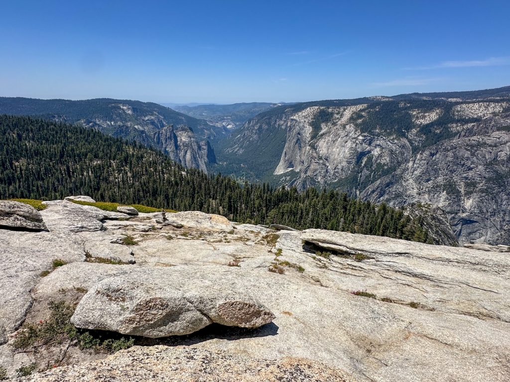 El Capitan as seen from the top of Sentinel Dome in Yosemite National Park