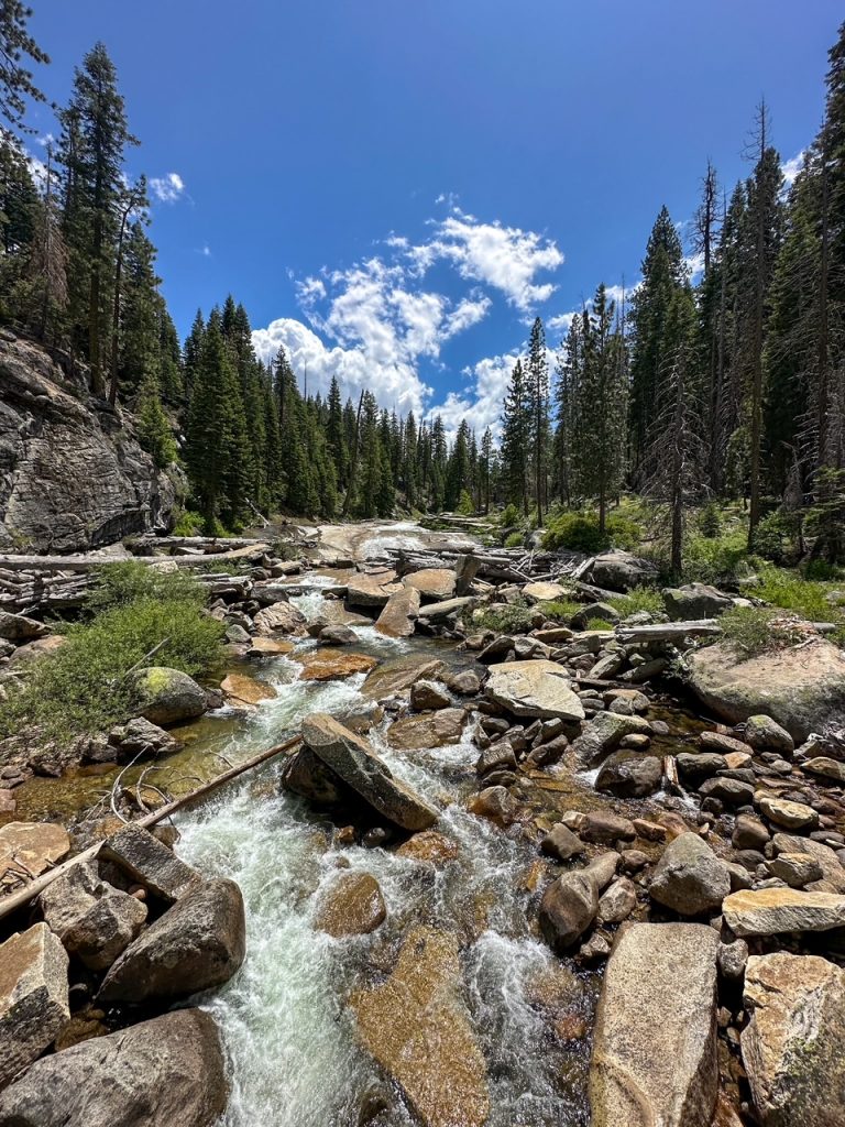 Illilouette Creek on the Panorama Trail in Yosemite National Park