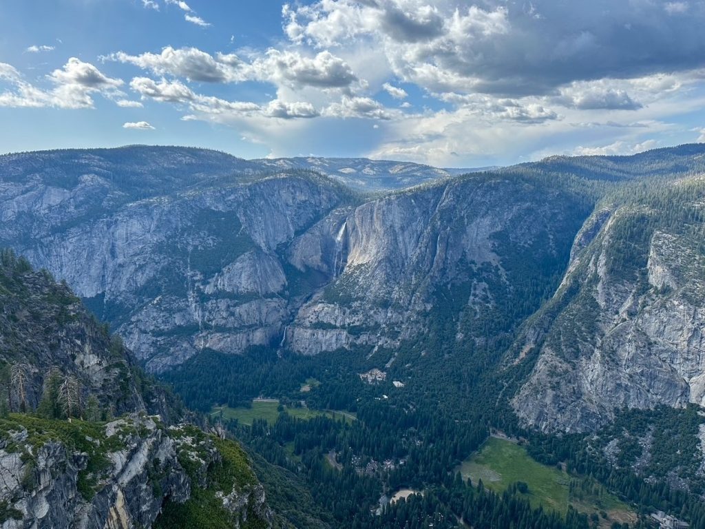 Yosemite Falls as seen from Glacier Point in Yosemite National Park