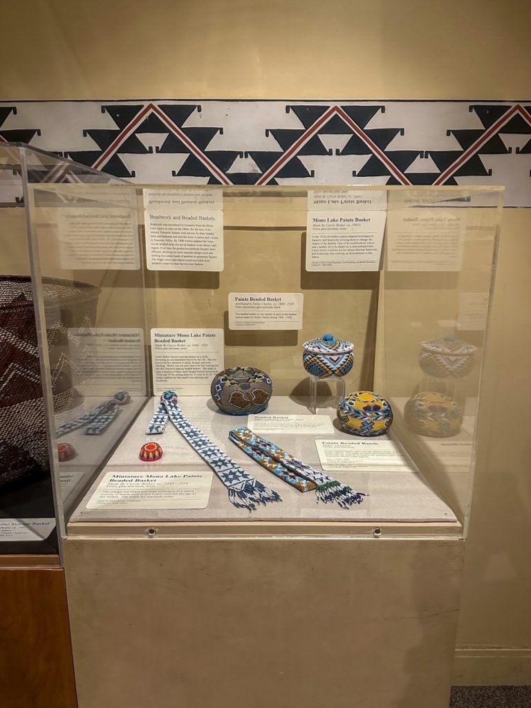 a basket exhibit at the Yosemite Museum at Yosemite Village, an easy addition to your Yosemite itinerary and must-see in my opinion