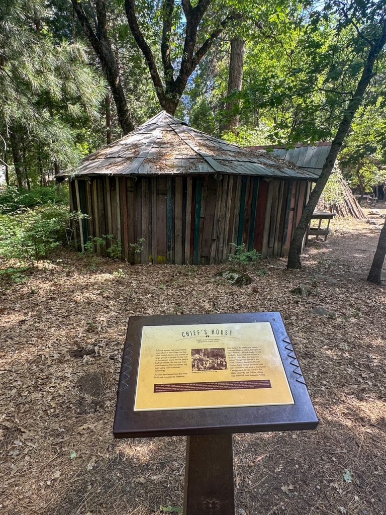 the Chief's House at the Indian Village of Ahwahnee in Yosemite National Park