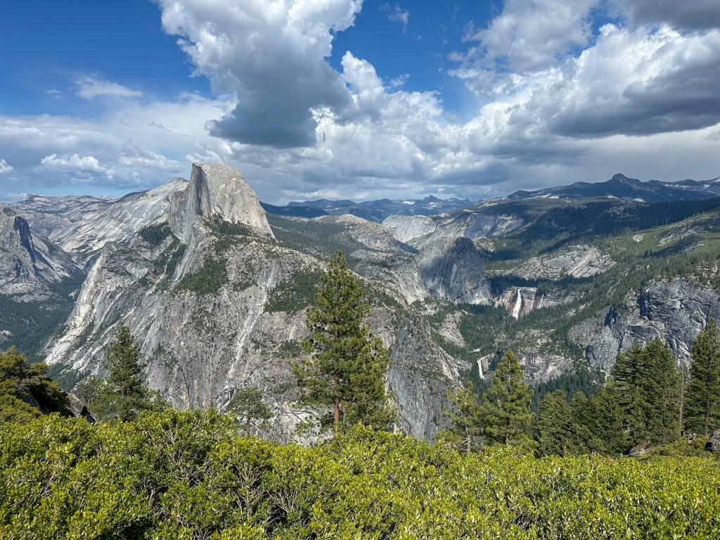 the iconic view from Glacier Point in Yosemite National Park