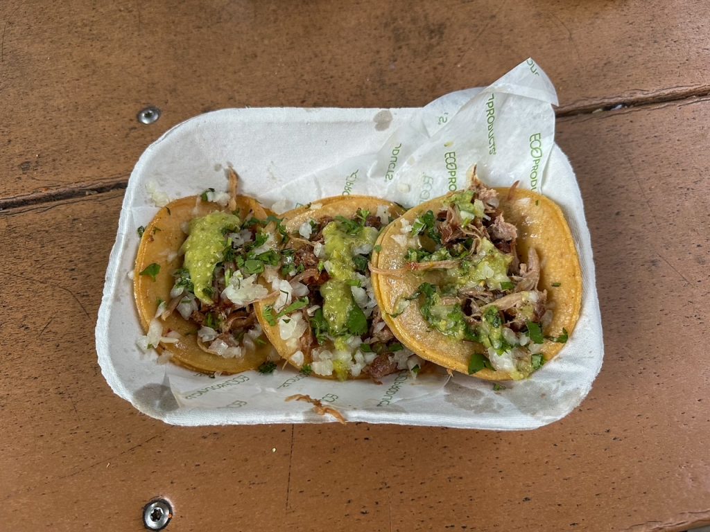 yummy pork carnitas tacos from Taqueria @ Meadow Grill in Yosemite National Park