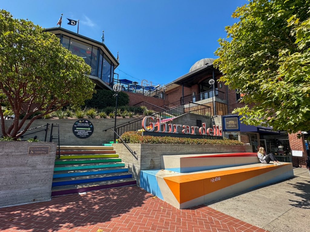 Ghirardelli Square is a quick stop to add to your 3-day San Francisco itinerary