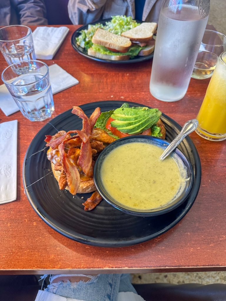 Sara and Gel's meals at The New Spot on Polk in San Francisco