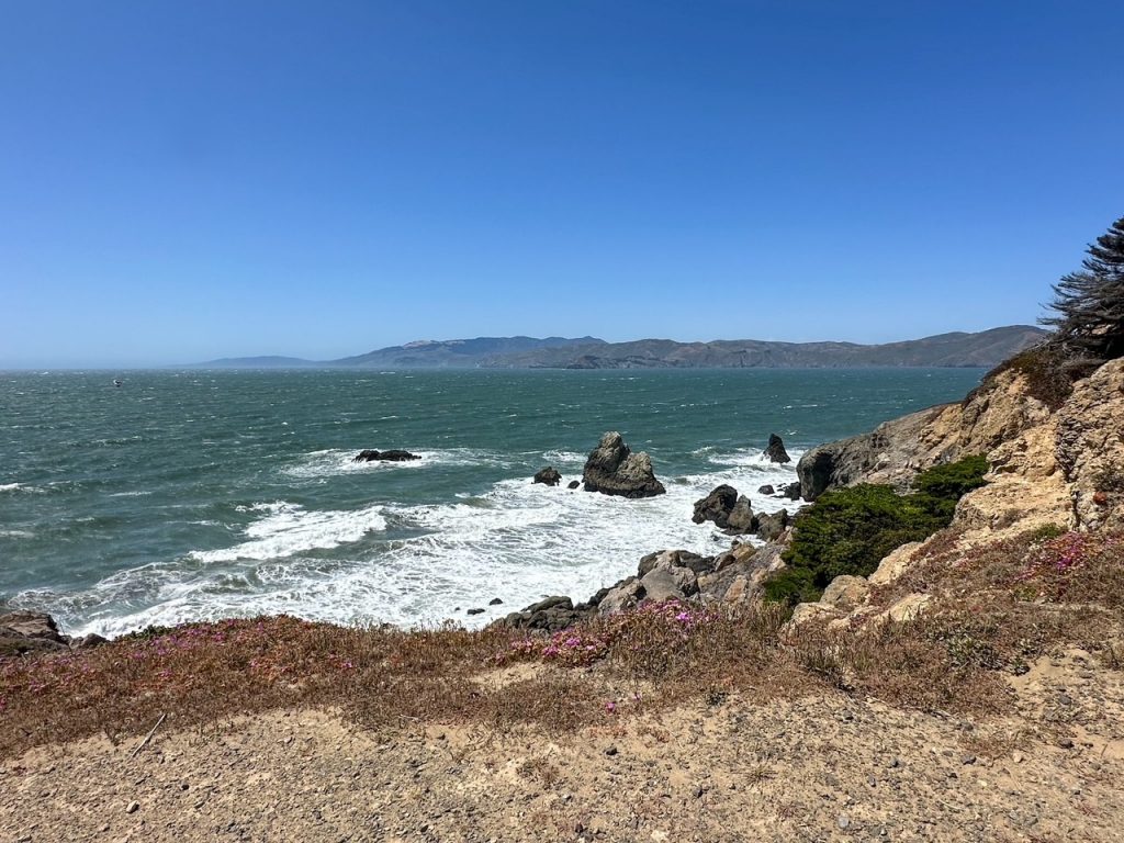a lovely Pacific Ocean view from the Sutro Baths ruins in San Francisco