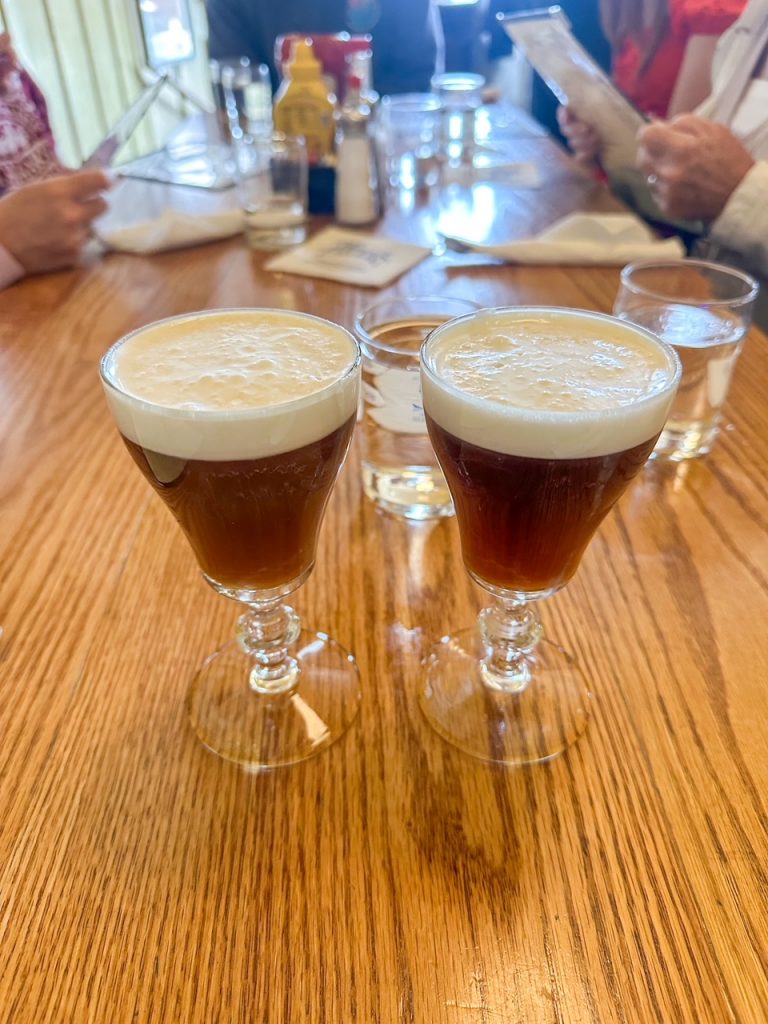 our Irish coffees from The Buena Vista, a must-try during your 3 days in San Francisco