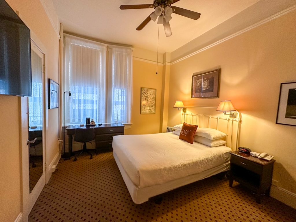 our bedroom at The Andrews Hotel in San Francisco