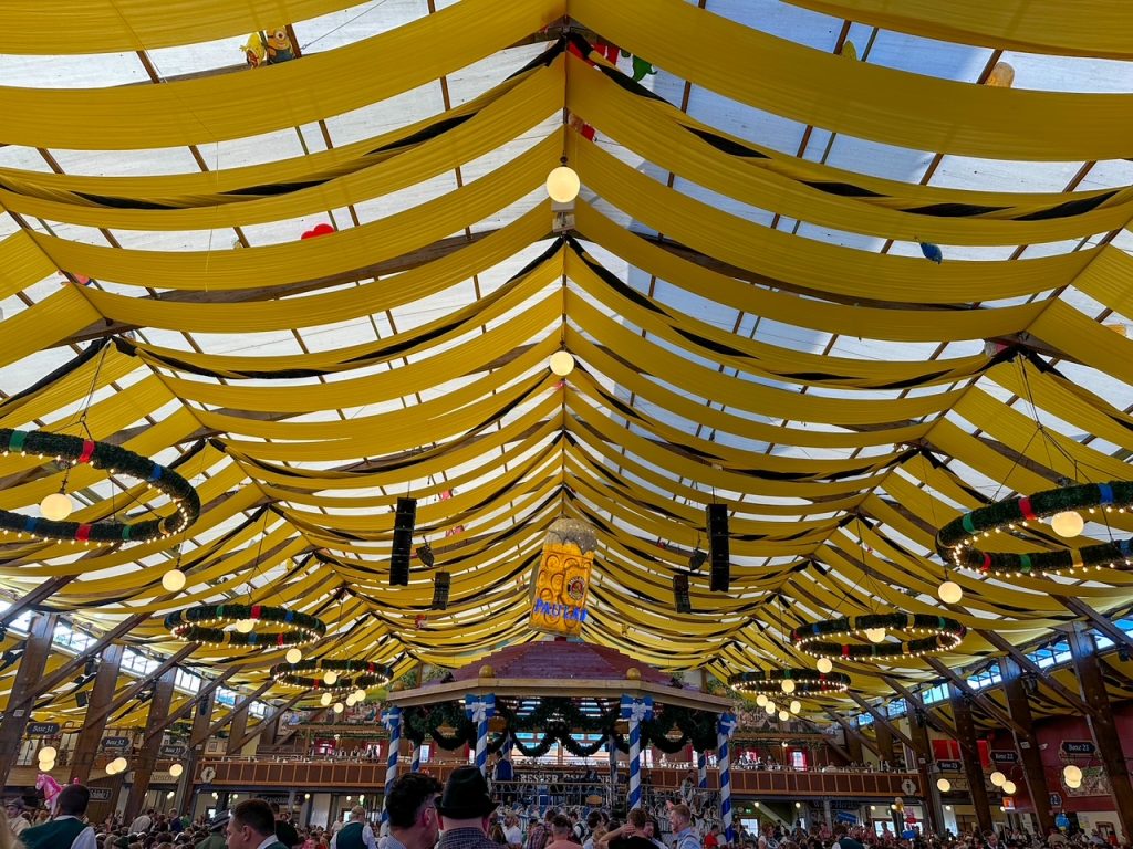 A tent at Oktoberfest in Munich