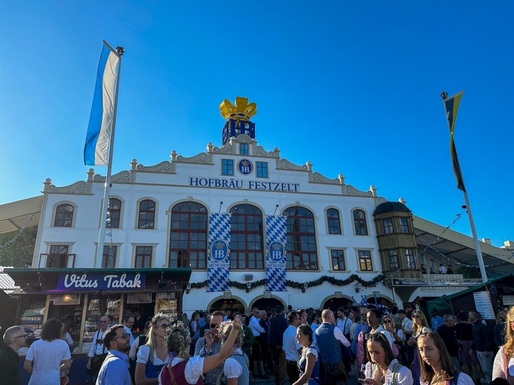 Hofbrau-Festzelt at Oktoberfest in Munich