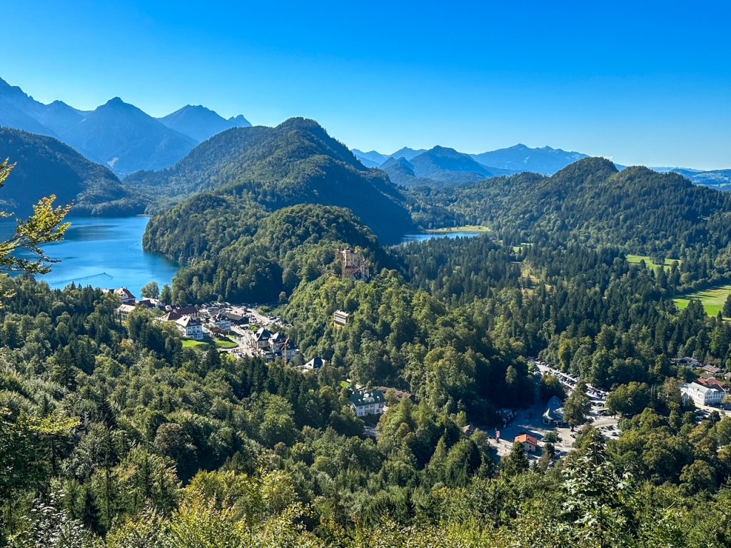 Incredible views of the Bavarian Alps from Neuschwanstein Castle