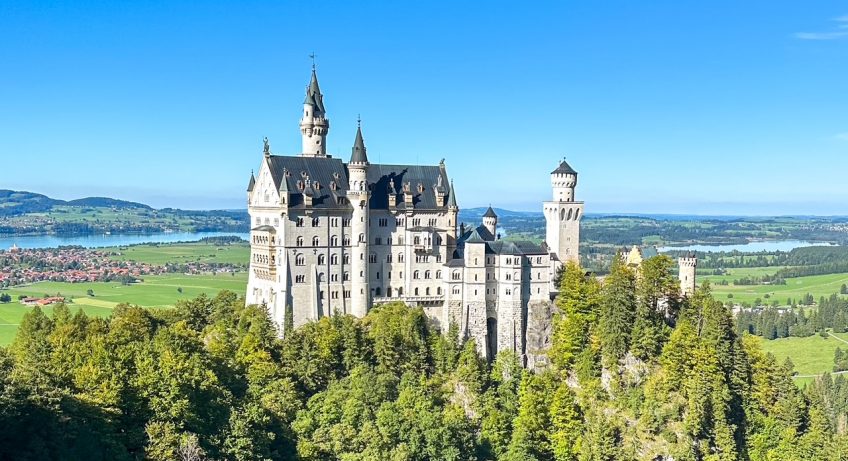 Neuschwanstein Castle in Southwest Bavaria, Germany