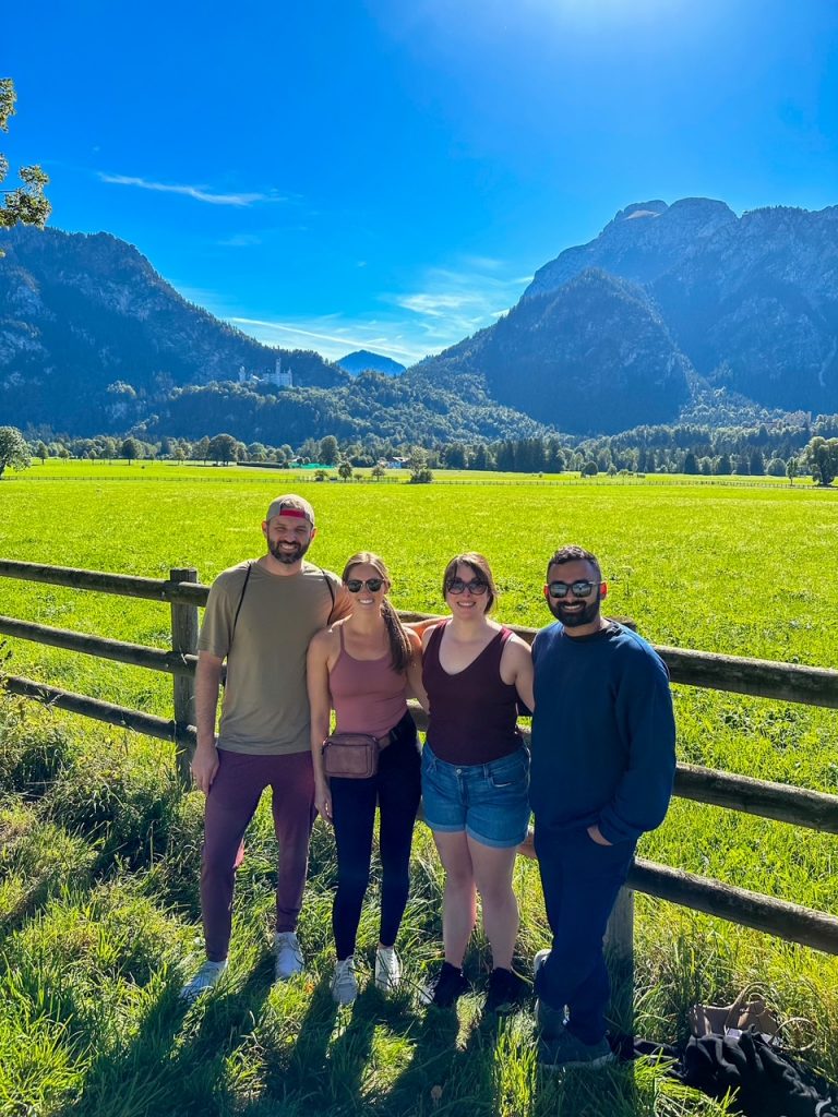 Our group in front of Neuschwanstein Castle in Bavaria
