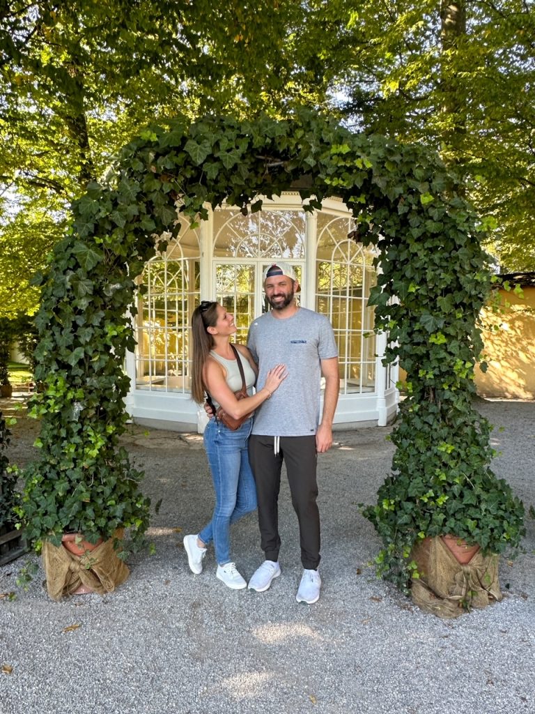 Sara and Tim on the Sound of Music Tour in Salzburg, Austria