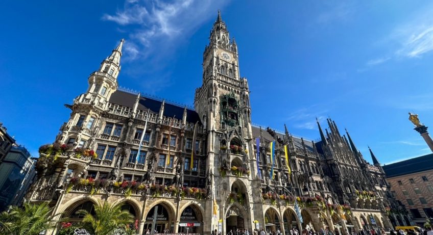 The New Town Hall at Marienplatz in Munich