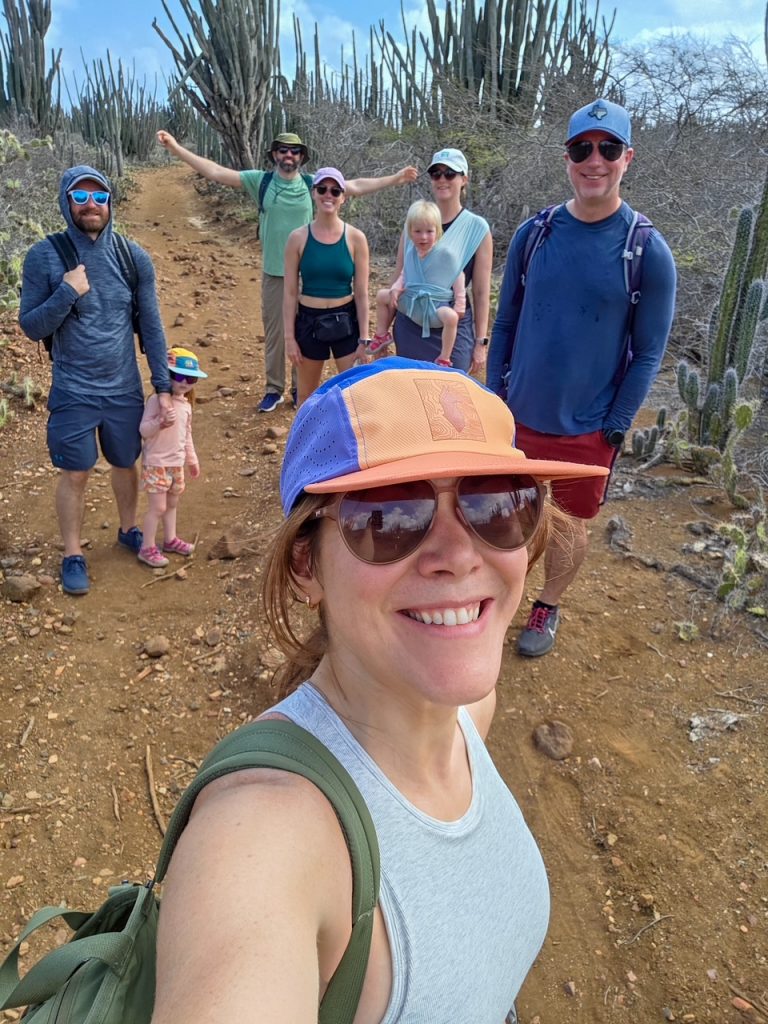 Group hiking at Washington Slagbaai National Park