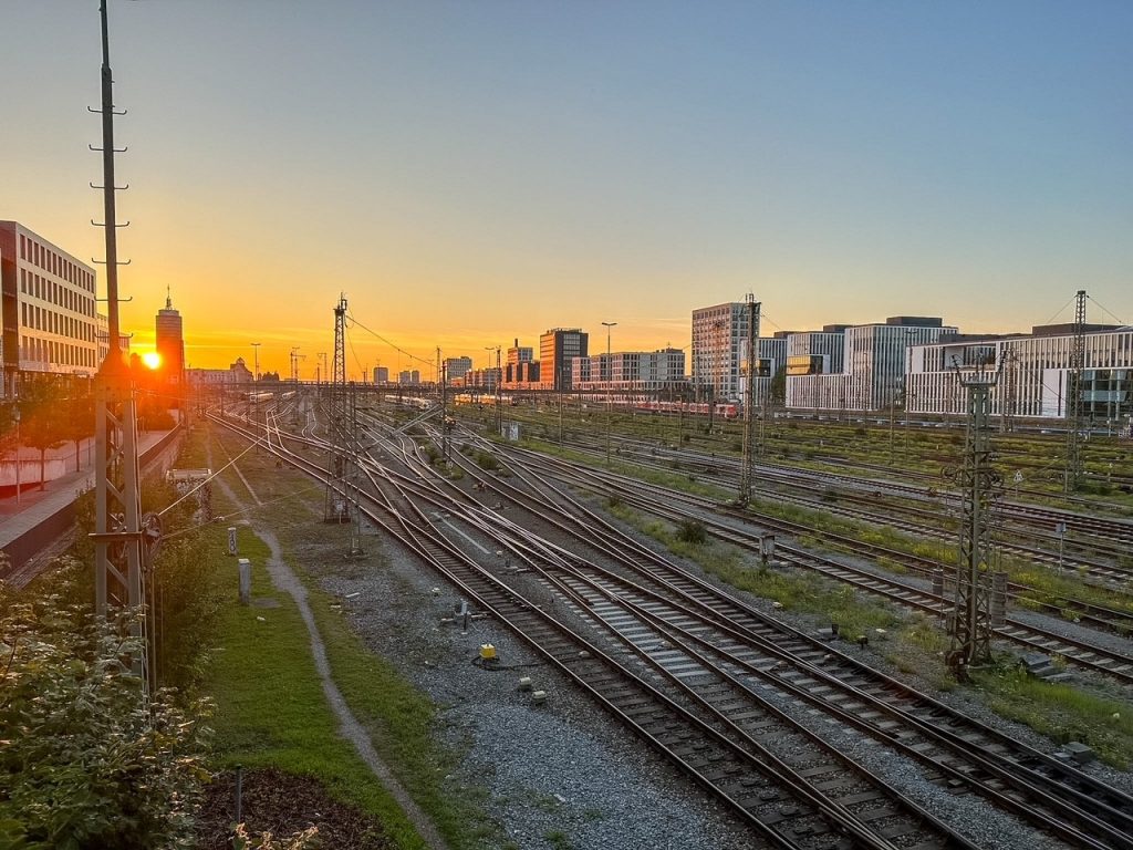 Railroad tracks in Munich