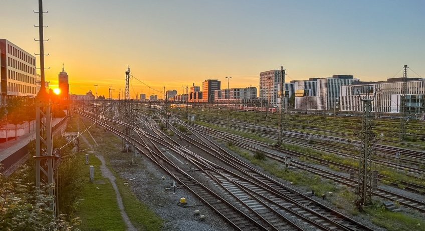 Railroad tracks in Munich