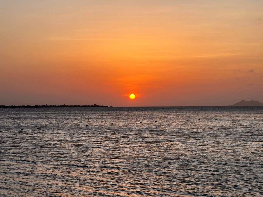 Sunset from La Balandra at Harbour Village Bonaire