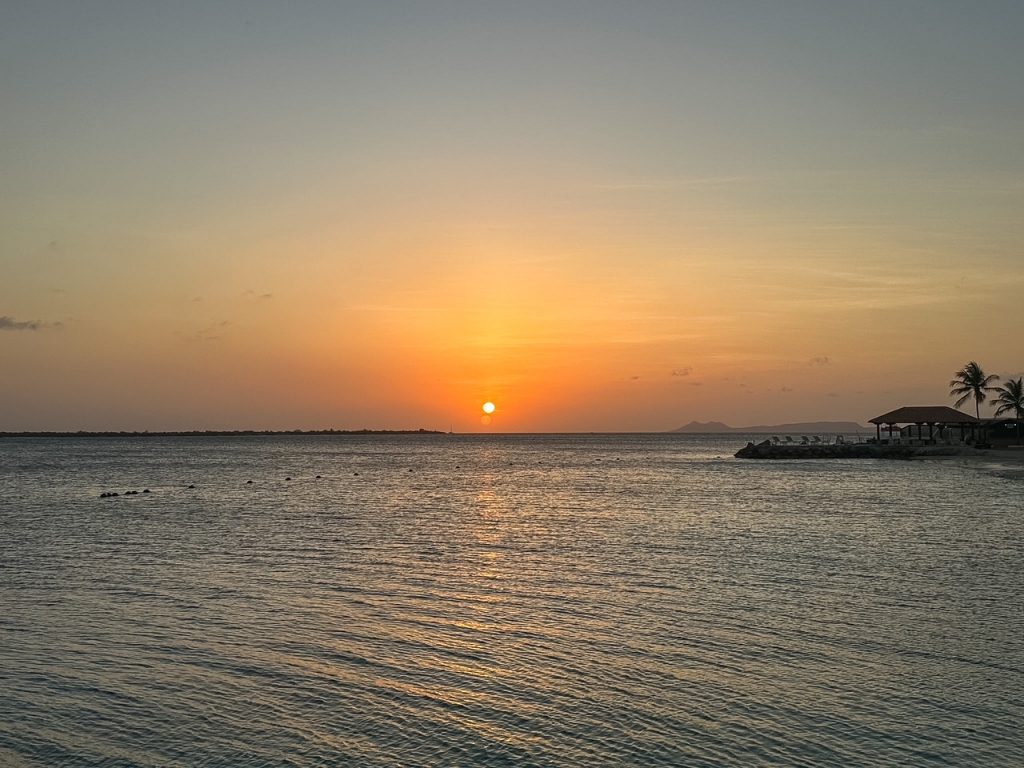 an epic sunset in Bonaire