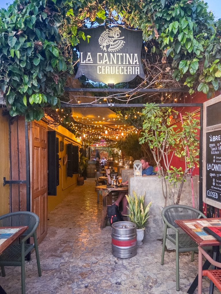 entrance to La Cantina in Bonaire