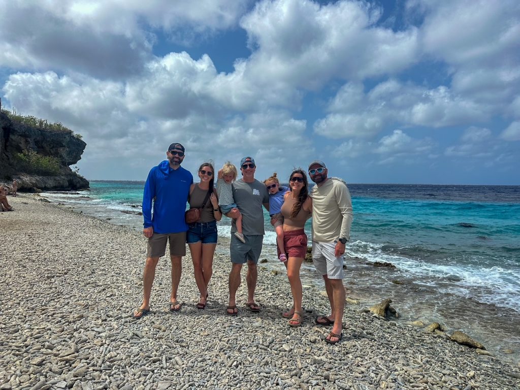 group at 1000 Steps in Bonaire